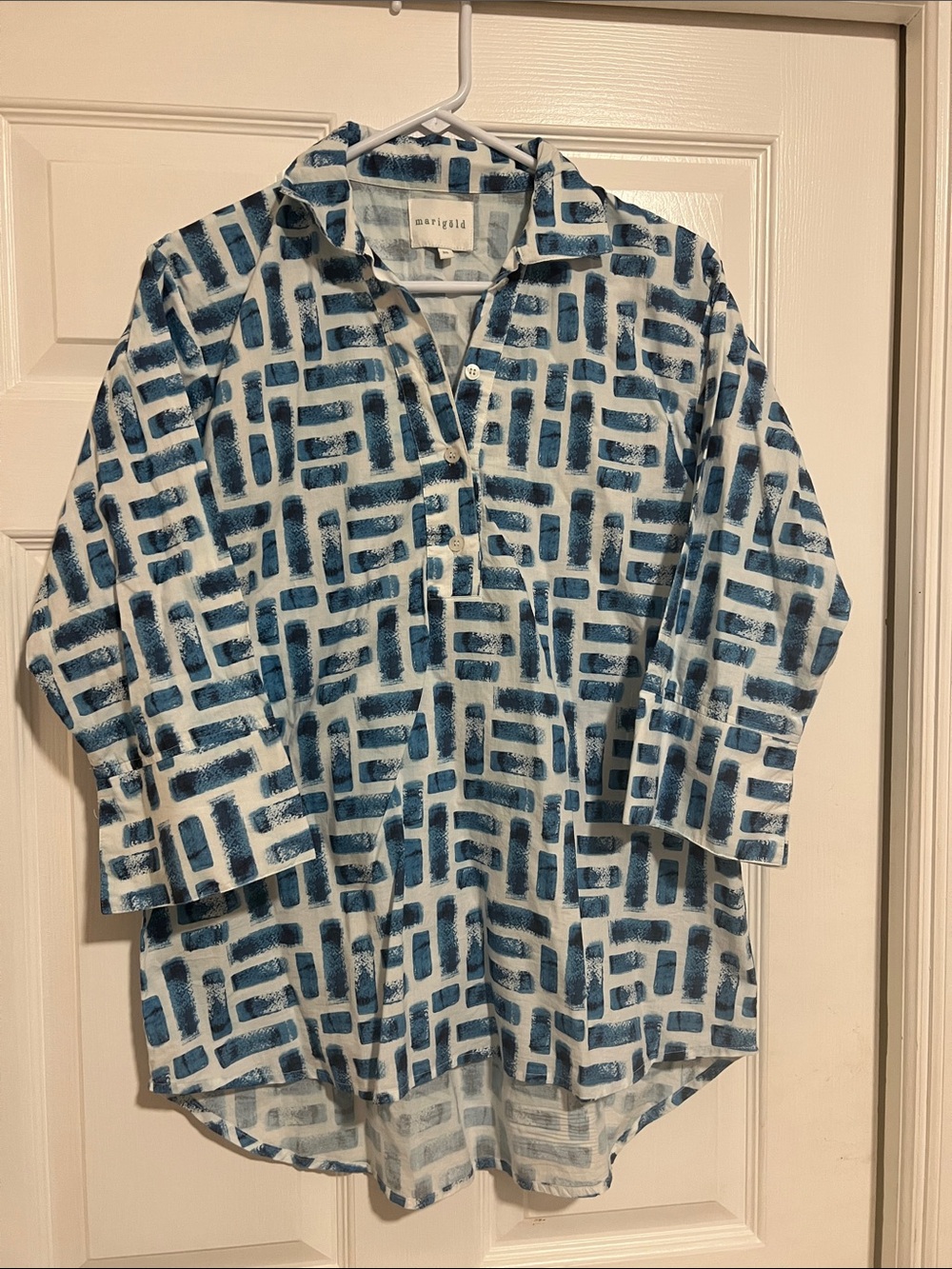 Marigold by Victoria Dunn brush stroke tunic Medium